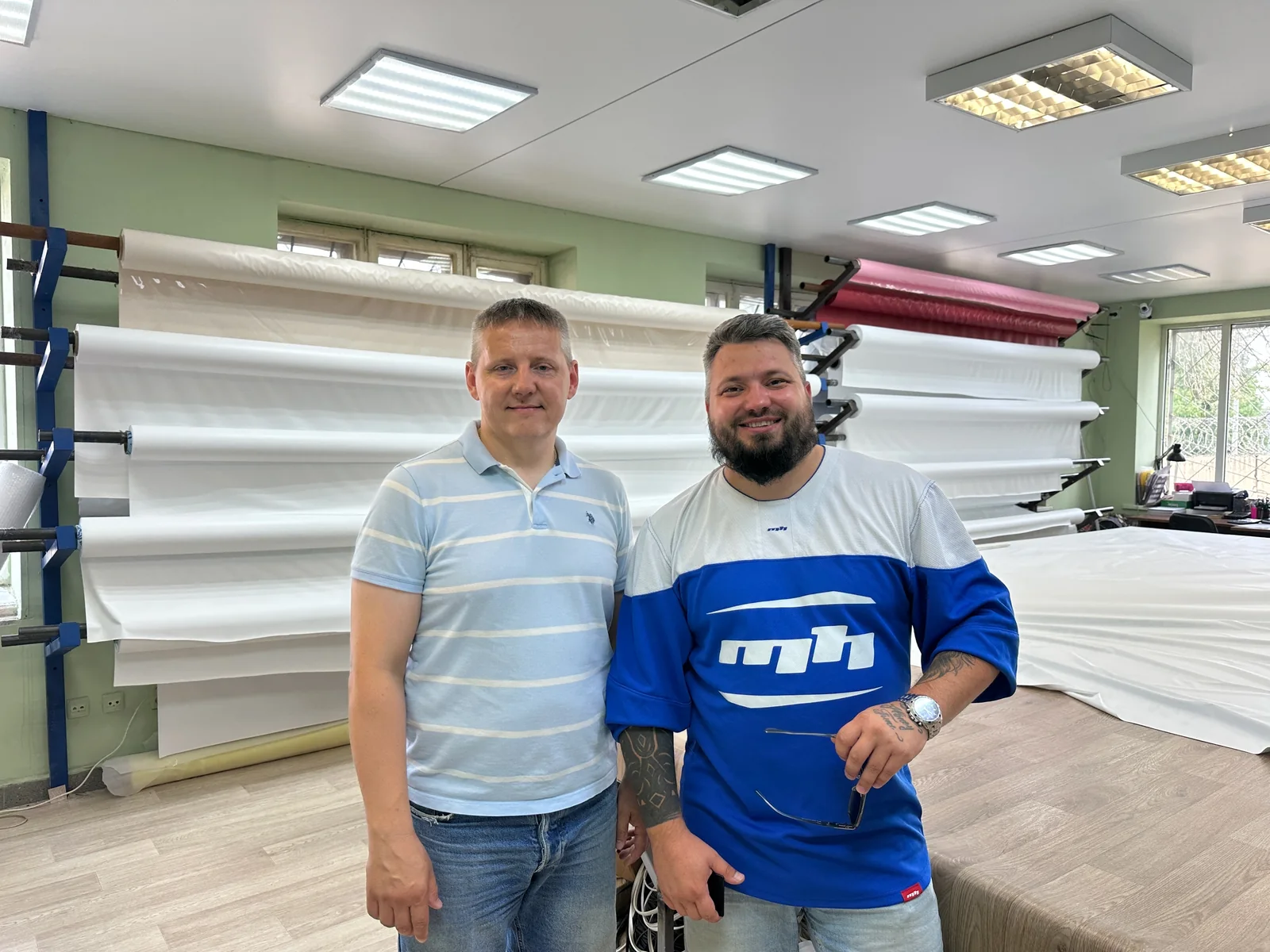 Встреча команды с производителем натяжных потолков Tectis